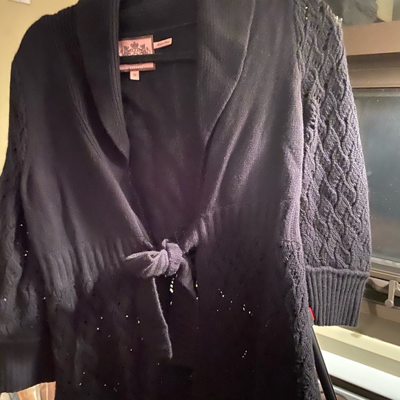 Wool cashmere lucky couture cardigan - Picture 2 of 4